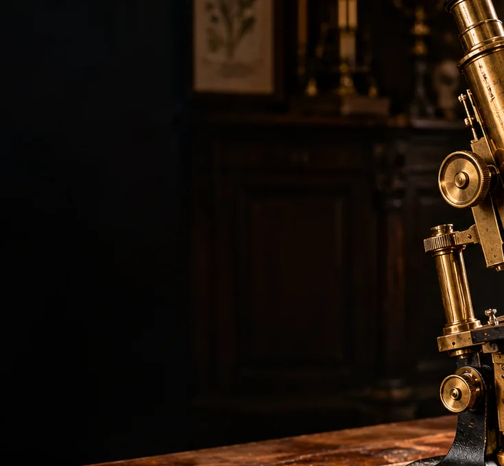 Illustrative historical scientific instrument artwork