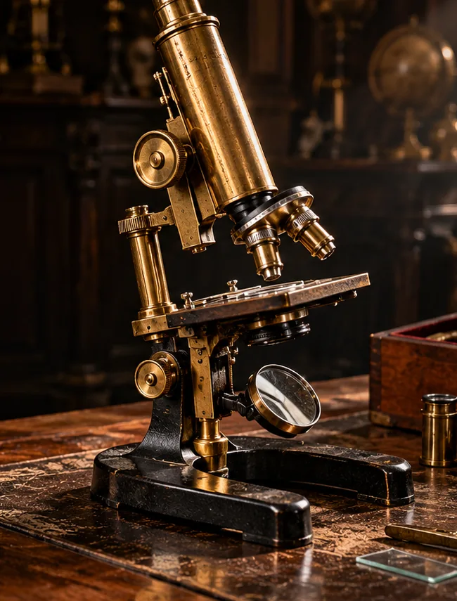 Illustrative historical scientific instrument artwork